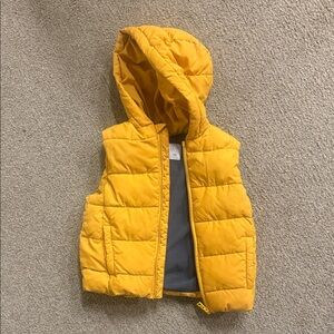 Zara Kids Yellow Hooded Vest